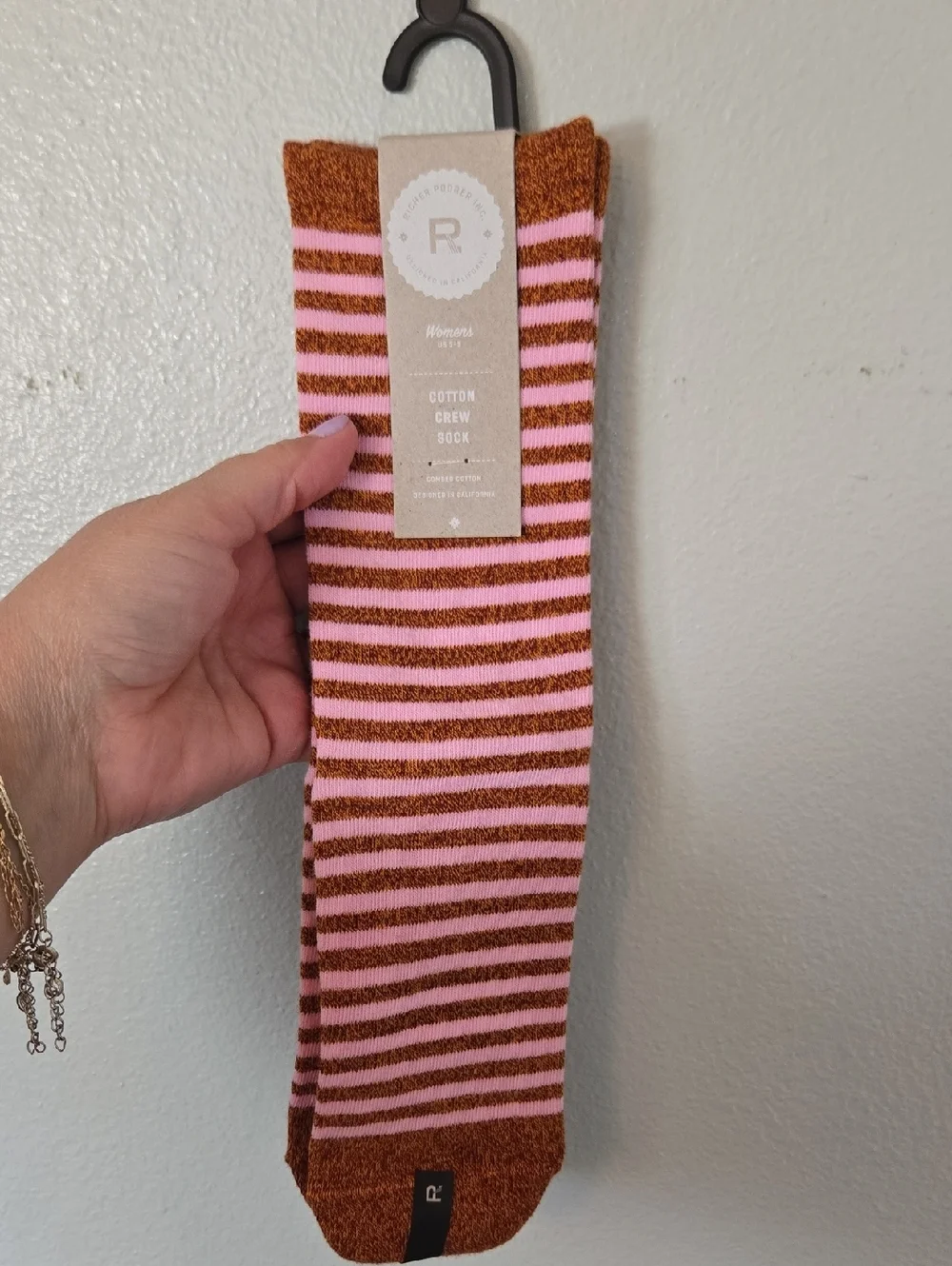 Richer Poorer | NWT Combed Cotton Striped Crew Socks Size 5-9
